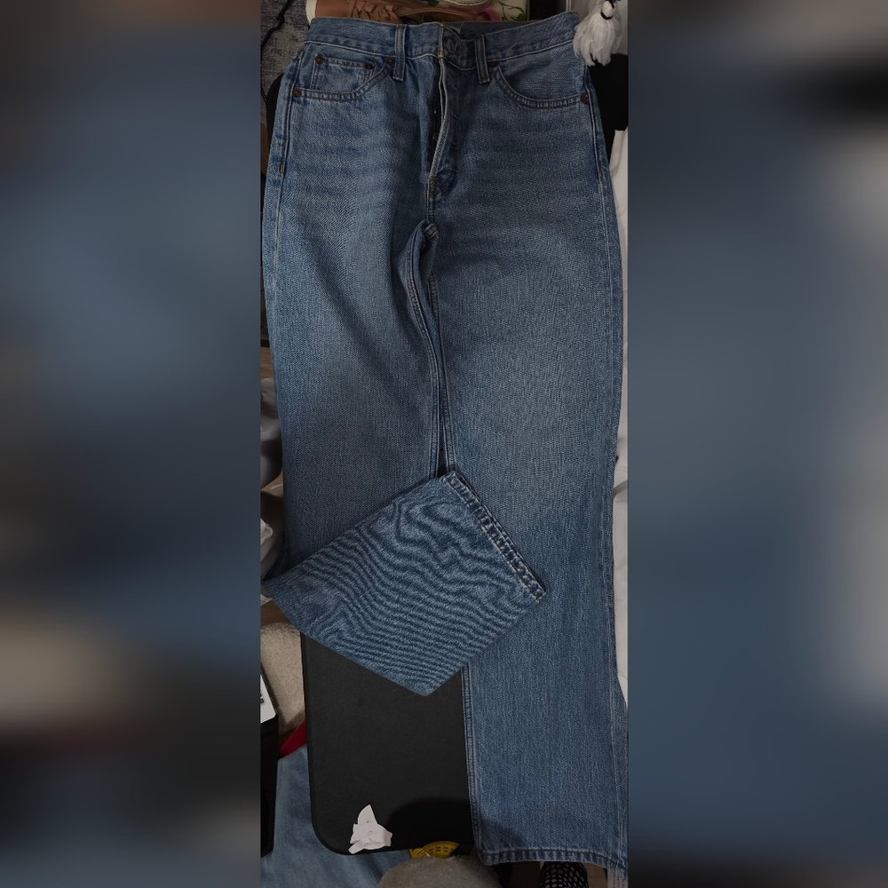 REDONE JEANS buttonfly, Sz 23 NWT, Highrise